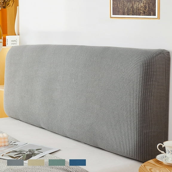 PRETXORVE Headboard Covers Slipcover, Resilient Bed Headboard Covers, Small Embroideries Dusting Protector Cover for Upholstered Headboard
