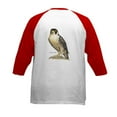 thumbnail image 2 of CafePress - Peregrine Falcon Bird Kids Baseball Jersey - Kids Cotton Baseball Jersey, 3/4 Sleeve Shirt, 2 of 4