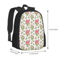 thumbnail image 3 of Daiia Rose Flowers Backpack for Men and Women -Durable Backpack Large Capacity, Water-Resistant Bag with Adjustable Straps and Laptop Compartment, 3 of 9