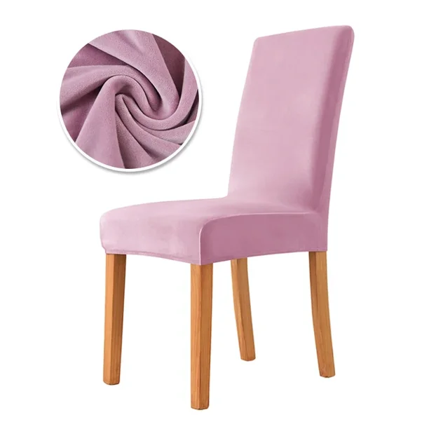 1/2PCS Velvet Chair Cover Super Soft Elastic Dining Chair Slipcover Seat Cases For Kitchen Dining Room Wedding Banquet Home