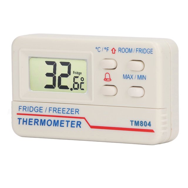 Termómetro Para Refrigerador, Suspensión Interna De Gancho Para Medidor De Temperatura Del Congelador De -10 A 50 Con Alarma Para Farmacias