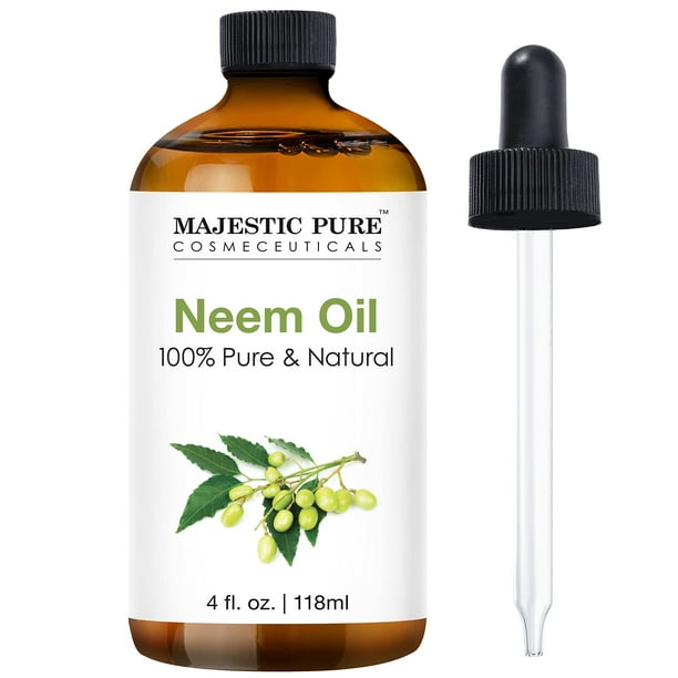 Majestic Pure Neem Oil 100 Pure Cold Pressed Great For Skin Care
