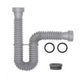 thumbnail image 1 of Tubo de Desague Flexible del Fregadero de 1-1/2" y 1-1/4" con Adaptador para Desagüe de Basura Trampa P, 1 of 9