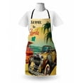 thumbnail image 3 of Florida Apron, Old Beach Picture with Vintage American Car a Visit to Touristic Coastal State, Unisex Kitchen Bib with Adjustable Neck for Cooking Gardening, Adult Size, Multicolor, by Ambesonne, 3 of 4