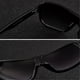 thumbnail image 3 of Retro Square Polarized Aviator Womens Mens 70s Vintage Double Bridge Sun Glasses, 3 of 5