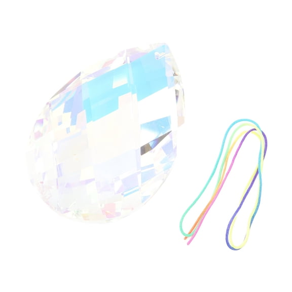 M Buder Hanging Crystal Suncatcher Prisms Rainbow Suncatcher Prism Pendant for Window Christmas Decoration Photography Decor Geometric Glass Ornament Sun Catcher 5.5 inches / 14 cm
