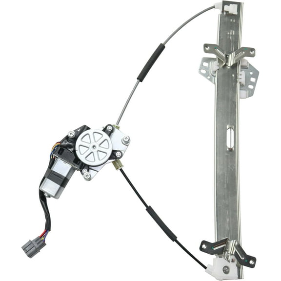 Window Regulator Compatible For 2003-2007 Honda Accord Front, Left Driver Sedan Power With Motor