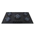 thumbnail image 1 of Parrilla A Gas Empotrable Supra Bella 76 Cristal Templado 5 Quemadores Negro Mate, 1 of 8