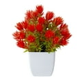 thumbnail image 5 of Artificial Plant Bonsai Anti-Fade Weather-resistant Fine Workmanship Easy Care Colorfast Decorative Multicolor Table Centerpiece Potted Artificial Plant Home Decor, 5 of 7