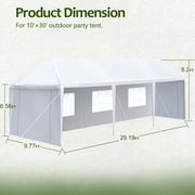 LZBEITEM 10x30 Party Tent Outdoor Gazebo Wedding Tent Canopy Heavy duty Pavilion 5 Sidewall