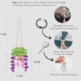 thumbnail image 2 of WJCA 12ml Cute Crochet Monstera Diffuser – Green Refillable Car Mirror/Home Decor Accessory, 2 of 6