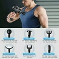 thumbnail image 6 of Massage Gun, FYLINA Handheld Deep Tissue Massager with 30 Speeds & 6 Heads for Neck, Back Full Body Muscle Massage, Black, 6 of 6