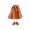 Orange, variant on Halloween Decoration Outdoor Under $5.00!Halloween Ghost Figurine Standing Decor 17.71in Tall Sparkly Glitter Ghost Statue Cute Spooky Tabletop Ornament For Home Party Mantel Shelf Fall Decoration