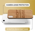 thumbnail image 6 of Case Yard Wooden Case Outside Soft TPU Silicone, Slim Fit Shockproof Wood Protective Phone Cover for Girls Boys Men and Women, Supports Wireless Charging Best Grandpa Ever Design case for iPhone-XR, 6 of 7