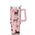 thumbnail image 2 of Gift for Dog Lovers Cute Dog Tumbler for Women - 40oz Dog Tumblers with Handle Straw and Lid Tumbler Cup Travel Coffee Mug, 2 of 7