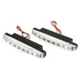 thumbnail image 6 of 2pcs 8-LED Daytime Running Lights Car Driving DRL Fog Lamp Super Bright 12V, 6 of 6