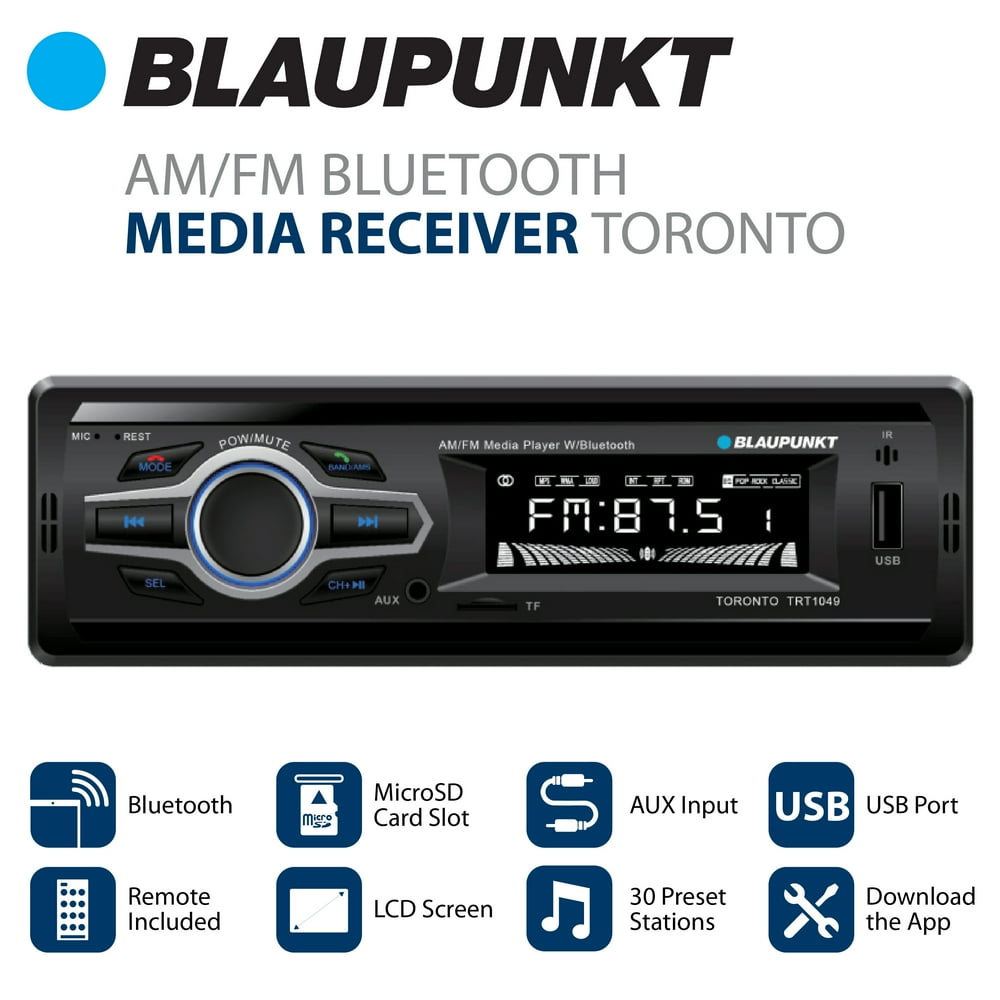 Blaupunkt AM/FM Bluetooth Media Receiver Toronto