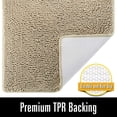thumbnail image 2 of Alfombra de baño LOCHAS Luxury Shaggy de felpilla, 60 x 150 cm, color beige, 2 of 6