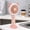 Pink, variant on Handheld Fan USB Rechargeable Portable Mini Fan with LED Light, Cute Cat Design Folding Personal Fan for Summer, 3 Speeds Quiet Operation, Compact Travel Fan