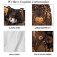 thumbnail image 4 of luoweisi Men's Beach Shorts Quick Dry Swim Trunks with Mesh Lining Halloween Scarecrow L, 4 of 5