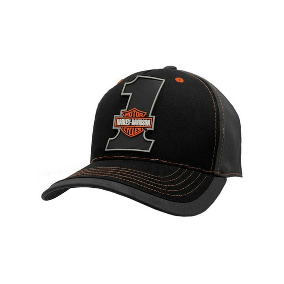 Harley-Davidson Men's #1 Bar & Shield Colorblocked Baseball Cap, Harley Davidson