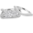 thumbnail image 4 of Pompeii 4.00CT Diamond Engagement Trio Wedding Ring Set 14K White Gold (H/I,I1-I2), 4 of 4
