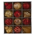 thumbnail image 1 of Nearly Natural D1004-RD 100 mm Holiday Lux Shatterproof Christmas Tree Ornament Set, Red - 12 Count, 1 of 1