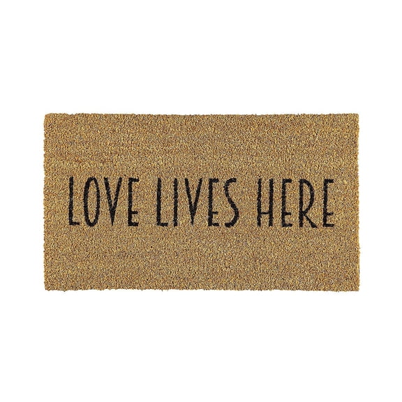 Love Lives Here Coir Mat