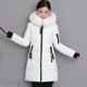 thumbnail image 1 of Ropa de invierno, Chaqueta de algodón para mujer, Chaqueta de algodón con cuello de piel grande y capucha gruesa de largo medio para mujer, chaqueta de talla grande, 1 of 6