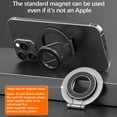 thumbnail image 6 of Uuiauoio Double Sided Magnetic Phone Holder with Metal Plate, 360° Adjustable All Metal Phone Grip Stand, Multifunctional Ring Buckle Mount for Car Dashboard Desktop Office Home Use, 6 of 6