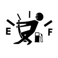 thumbnail image 1 of Etiquetas engomadas divertidas del coche Medidor de combustible Calcomanía vacía Alto consumo de gas yeacher Pegatinas, 1 of 5
