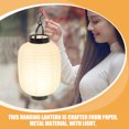 thumbnail image 2 of WORGEOUS 2 faroles plegables japoneses, farolillos colgantes de papel, farolillos decorativos con luces, 2 of 9