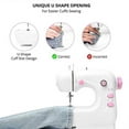 thumbnail image 3 of Foot Pedal Dual Speed \u200b\u200bControl Machine with Overlocker Home Portable Travel Sewing Machine, Easy to Use for Adults and Children, 3 of 5