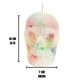 thumbnail image 2 of Veladora de craneo, grande (Blanca con colores), 2 of 5
