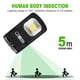 thumbnail image 5 of Focos solares inalámbricos con sensor de movimiento | 36 luces LED COB de seguridad para exteriores | Luces impermeables IP65 para jardín y garaje | Construcción de ABS/PS negro, 5 of 6