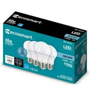EcoSmart 40-Watt Equivalent Daylight A19 Dimmable LED Light Bulb (4-Pack)