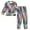 Colorful Splashes and Brushstrokes, variant on Fluffy Pajamas Set Fuzzy Winter Warm Pj Sets Pullover Tops and Long Pants Confetti and Stars Scattered X-Small