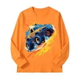 thumbnail image 5 of JUMEYU Baby Tees for Boys Boys Long Sleeve Shirts Kids Crewneck T Shirts Casual Tops Tees 4T 5T (Orange,4-5 Years), 5 of 5