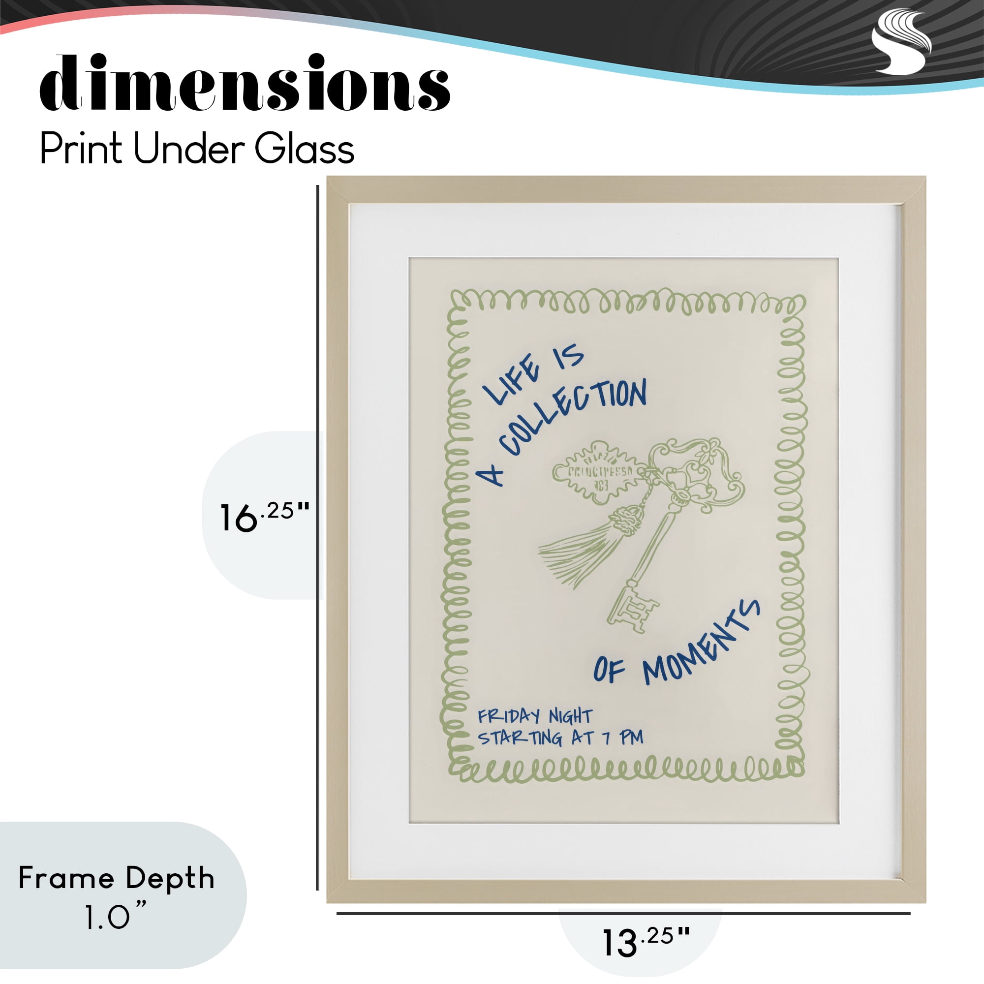 Stupell Industries A Collection of Moments Birch Framed Print Under Glass, design by The Prints Vibe