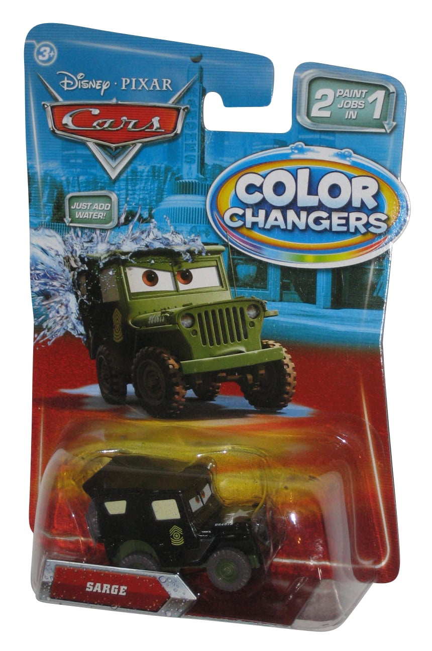 Disney Pixar Cars Movie Color Changers Sarge Toy Car - Walmart.com - Walmart.com