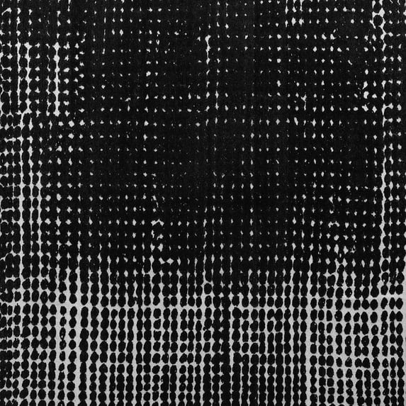 Ahgly Company Indoor Square Abstract Gray Modern Area Rugs, 5' Square