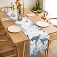 thumbnail image 3 of Sea Turtle Table Runner - 72 Inch Long, Kitchen Dining Table Runner Dresser Scarves, Ocean Coastal Coral Beach Summer Conch Farmhouse Decor for Coffee Tables Wedding Party Banquet, 3 of 8