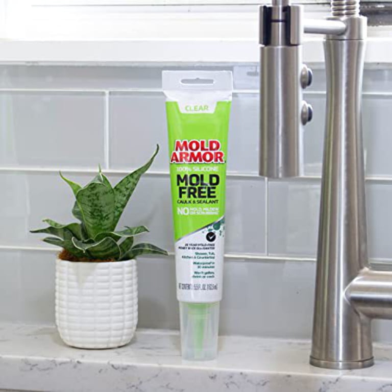 Mold Free Silicone Caulk & Sealant, Clear 5.5 oz photo 2
