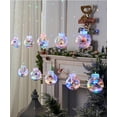 thumbnail image 1 of Luces de Navidad Blanco Cálido 10 Luces de Papá Noel, Luces Conectables para Exteriores Luces de 3 Metros Plug-in con Luces de Cadena Dormitorio Ventana de Boda (Santa Claus-Color) brillar Electrónica, 1 of 4