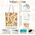 thumbnail image 2 of Canvas Women's Tote Bags with Handle Shoulder Bags for Shopping Rectangle Food 38x40cm for diy, 2 of 5