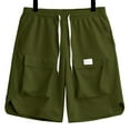 thumbnail image 3 of JIUKE Mens Cargo Shorts Casual Elastic Waist Drawstring Hiking Shorts Lightweight Summer Beach Shorts with Pockets, 3 of 5