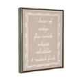 thumbnail image 4 of Stupell Industries Dream of Antiques Phrase Inspirational Painting Gray Floater Framed Canvas Art Print Wall Art, 17 x 21, 4 of 10