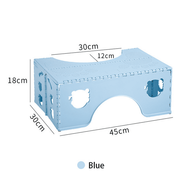 Foldable Toilet Stool, 7 Inches Healthy Posture Poop Stool With Anti-Slip Feet,Portable Travel Foot Stool For Toilet