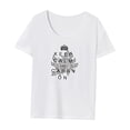 thumbnail image 3 of Camiseta de mujer Ropa deportiva de verano Camiseta básica para desplazamientos Oficina de viaje S, 3 of 7
