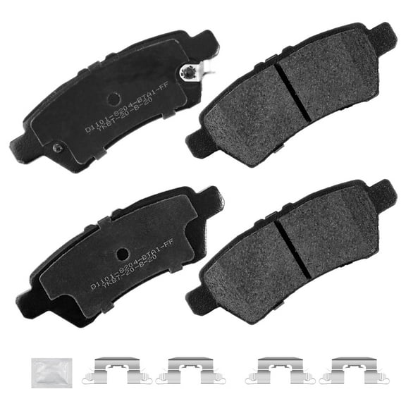 ACB ZONE 4PCS Rear Ceramic Brake Pads for Nisasn Pathfinder 2005-2012(D1101)